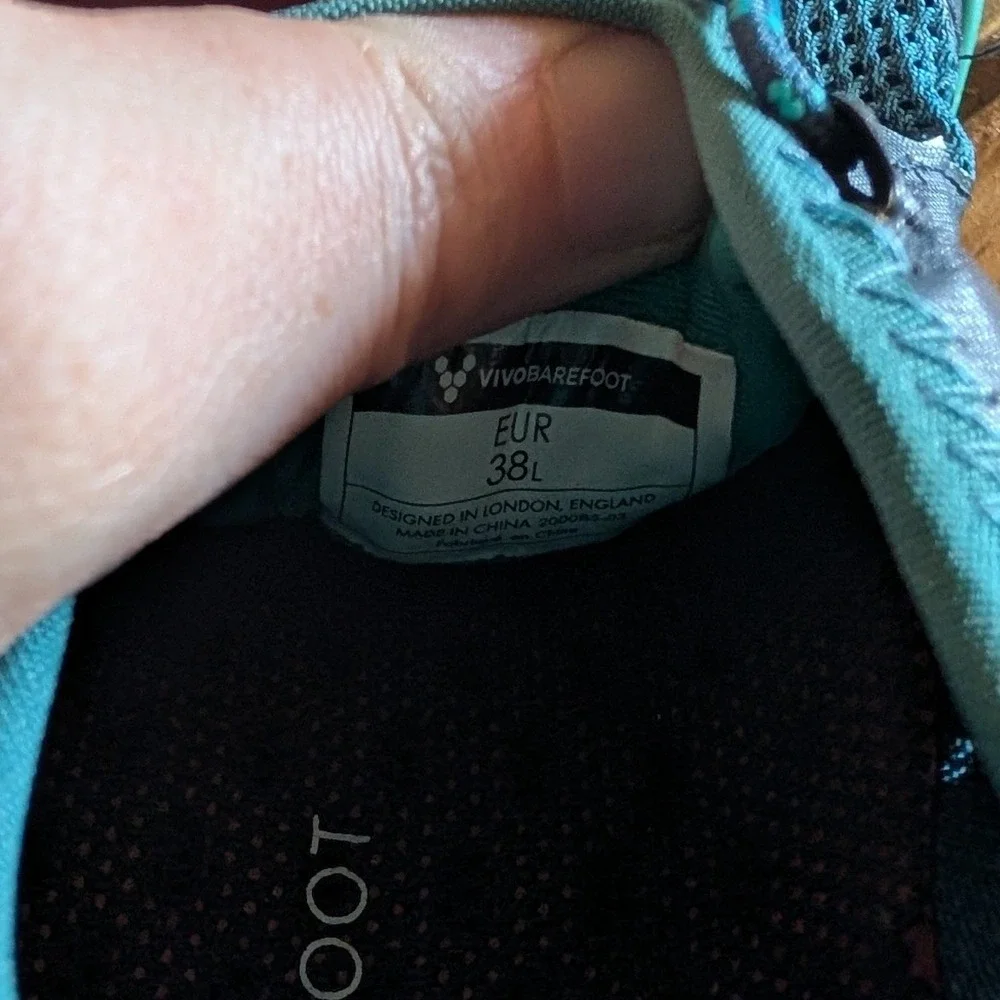 Vivobarefoot Primus Swimrun FG Blue Teal Minimalist Running Shoes Womens 38